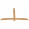 Ekena Millwork Bellingham Timber Gable Bracket, Western Red Cedar, 84"W x 53"H x 1 1/2"D x 5 1/2"F, 15/12 Pitch GBW084X53X0206BEL00SWR - alternate 5